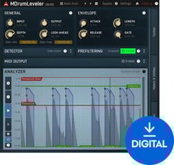 Studijski software plug-in efekt MELDA MDrumLeveler (Digitalni izdelek)