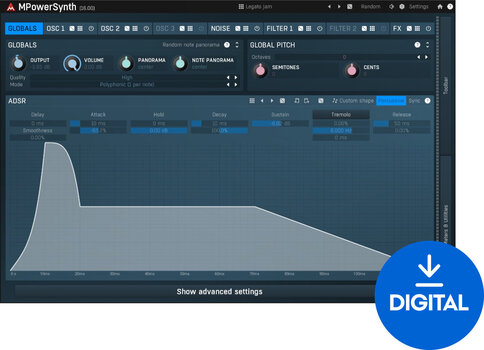 Studijski software plug-in efekt MELDA MPowerSynth (Digitalni izdelek) - 1