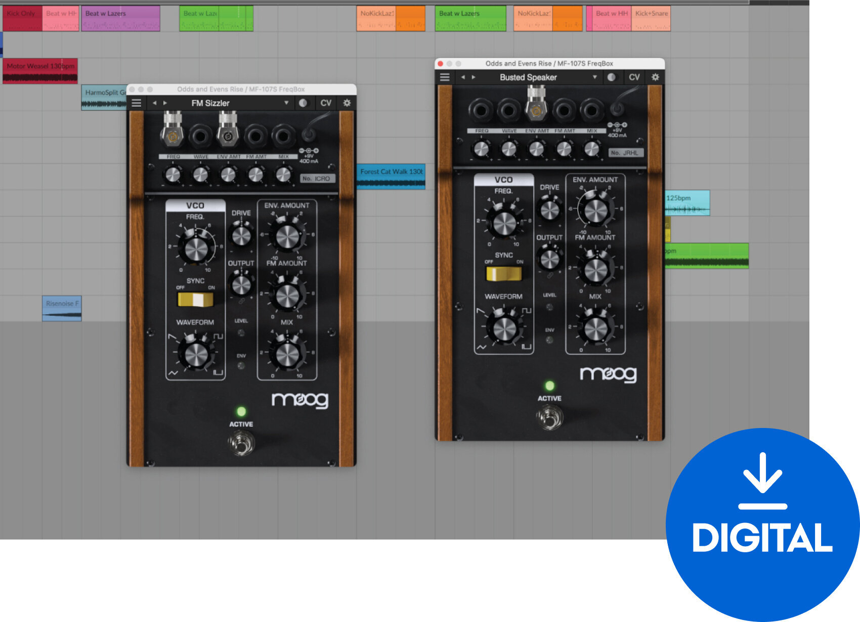 Студійне програмне забезпечення Plug-In ефект MOOG MoogerFooger Software MF-107s Freqbox (Цифровий товар)