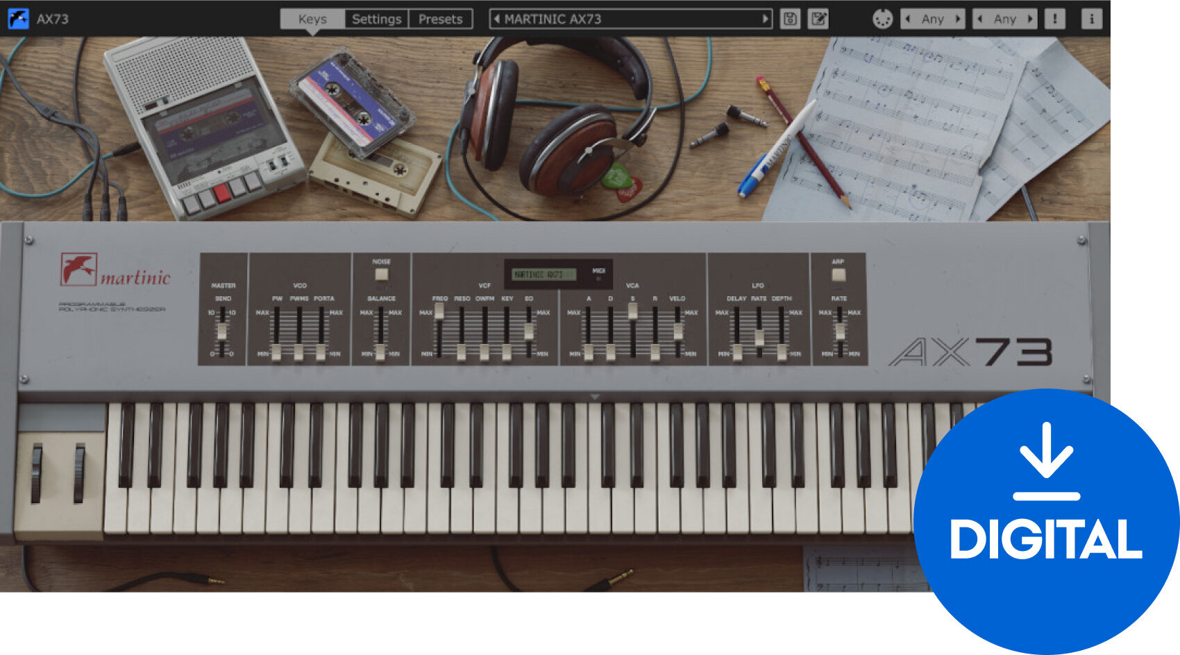 VST Instrument Martinic AX73 (Digitaal product)