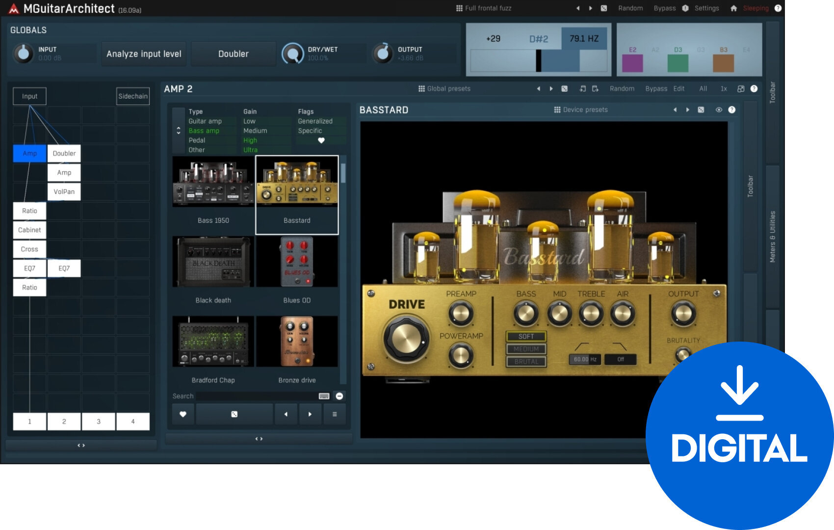 Studio-Effekt-Plugin MELDA Melda MGuitarArchitect (Digitales Produkt)