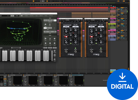 Студио софтуер Plug-In ефект MOOG MoogerFooger Software MF-108S ClusterFlux (Дигитален продукт) - 1