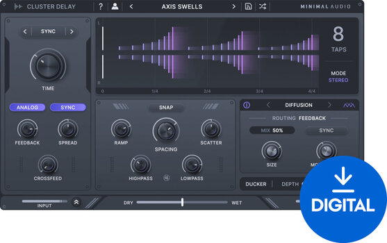 Software Plug-In FX Processor Minimal Audio Cluster Delay (Digital product) - 1