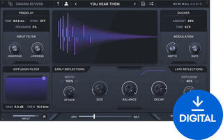 Virtuális effekt Minimal Audio Swarm Reverb (Digitális termék)