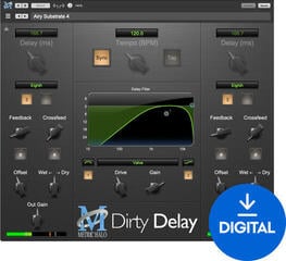 Štúdiový softwarový Plug-In efekt Metric Halo MH DirtyDelay v4 (Digitálny produkt)