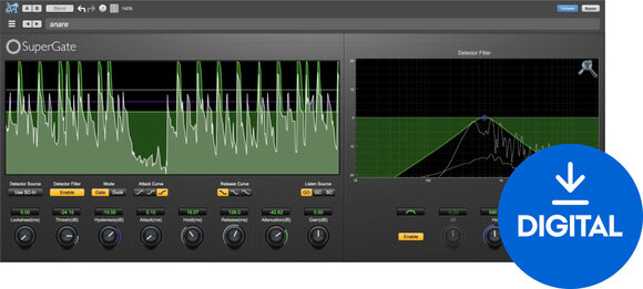 Студио софтуер Plug-In ефект Metric Halo MH SuperGate v4 (Дигитален продукт) - 1