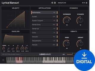 Софтуер за студио VST Instrument LibreWave Lyrical Bansuri (Дигитален продукт)
