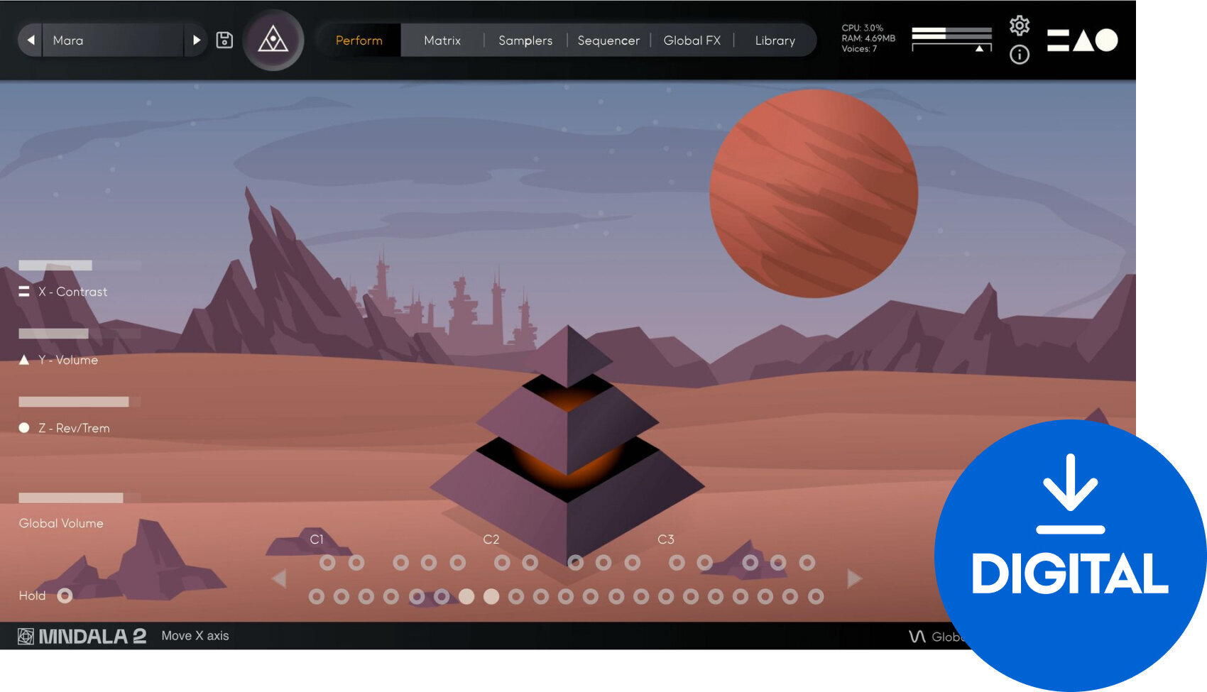 Studijski software plug-in efekt Mntra Instruments Orakle (Digitalni izdelek)
