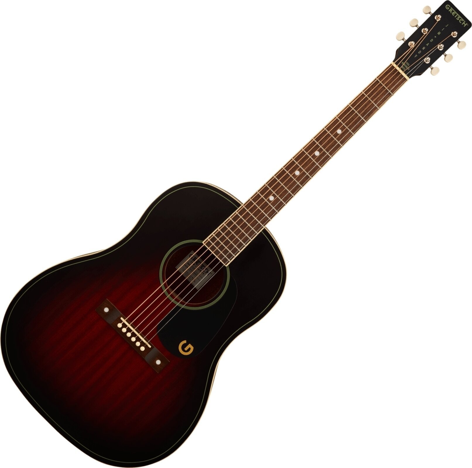 Gretsch Jim Dandy Dreadnought WN Deep Cherry Burst Akustická gitara