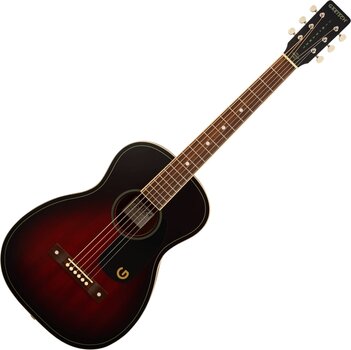 Akustikgitarre Gretsch Jim Dandy Parlor WN Deep Cherry Burst Akustikgitarre - 1