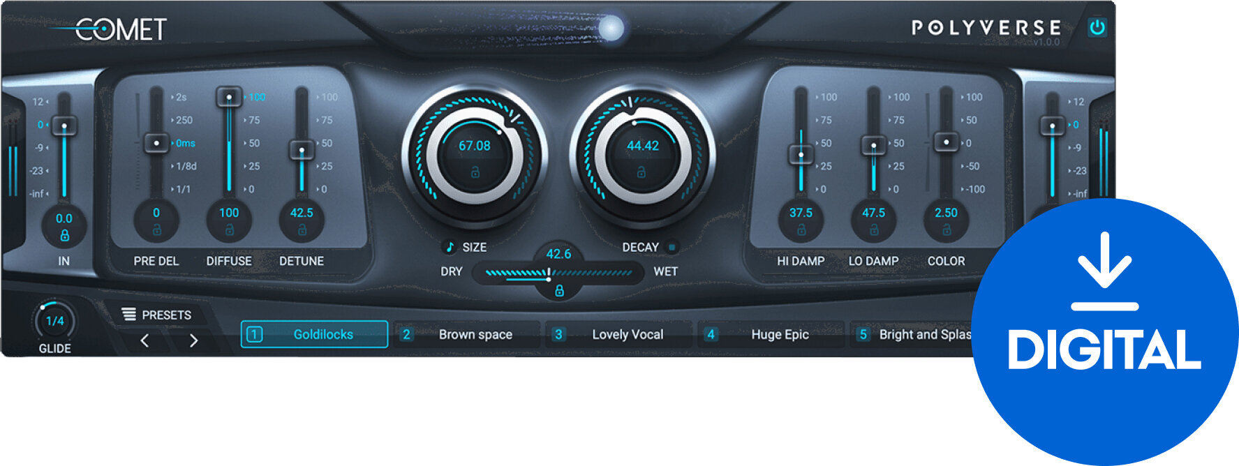 Štúdiový softwarový Plug-In efekt Polyverse Comet (Digitálny produkt)