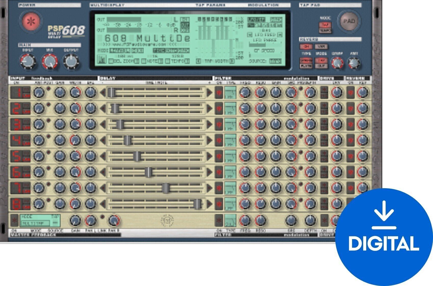 PSP Audioware 608 Multi-Delay (Digitálny produkt)