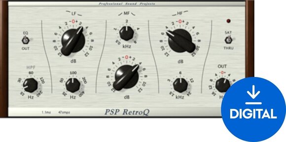 Software Plug-In FX-processor PSP Audioware RetroQ (Digitalt produkt) - 1