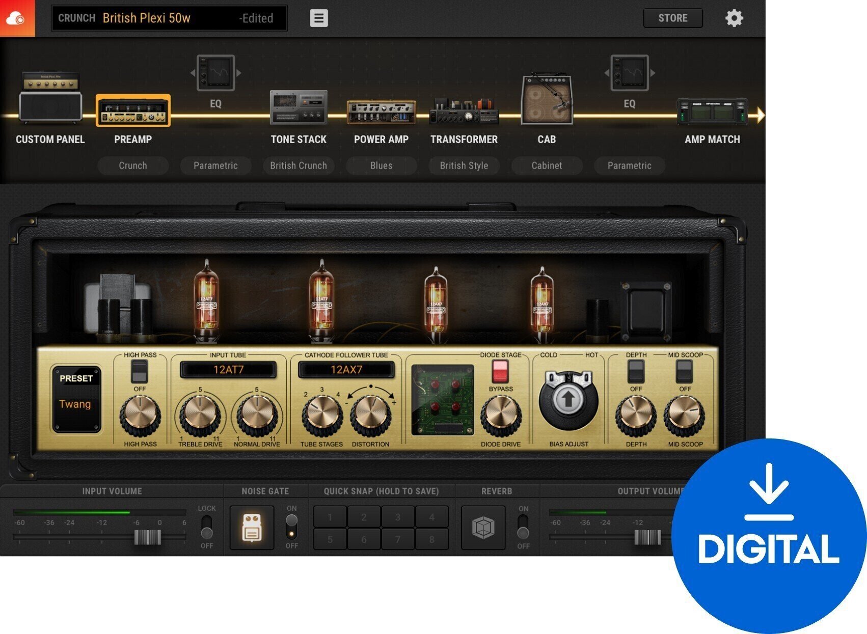 Software Plug-In FX Processor Positive Grid BIAS Amp 2 (Digital product)