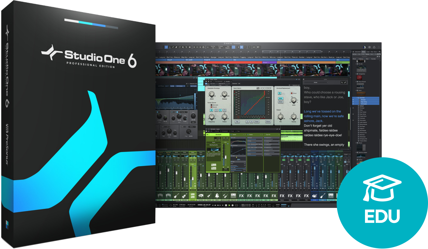 DAW program za snimanje Presonus Studio One 6 Professional EDU (Digitalni proizvod)
