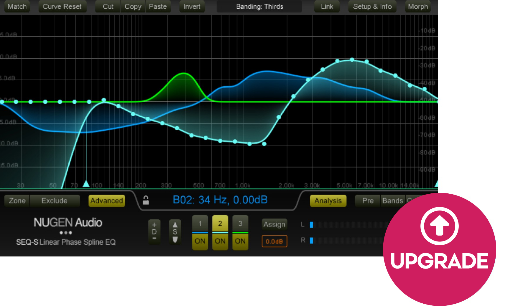 Update / Upgrade / Expansion Nugen Audio SEQ-ST > SEQ-S UPG (Digital produkt)