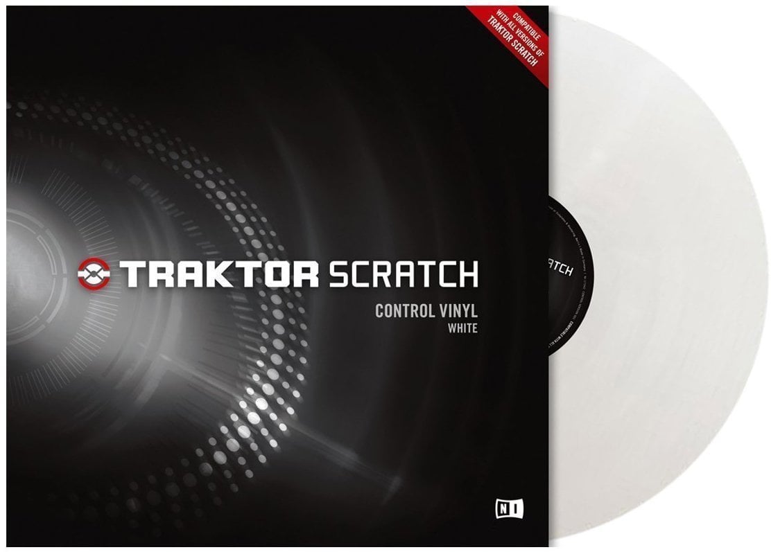 DVS/aikakoodi Native Instruments Traktor Scratch Control Vinyl MK2 White