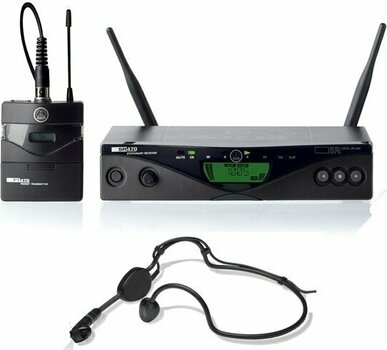 Безжични слушалки с микрофон AKG WMS470 Presenter Set B8: 570.1-600.5MHz - 1