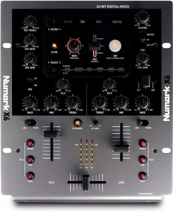 DJ Mixer Numark X6 2-Channel Digital Mix FX