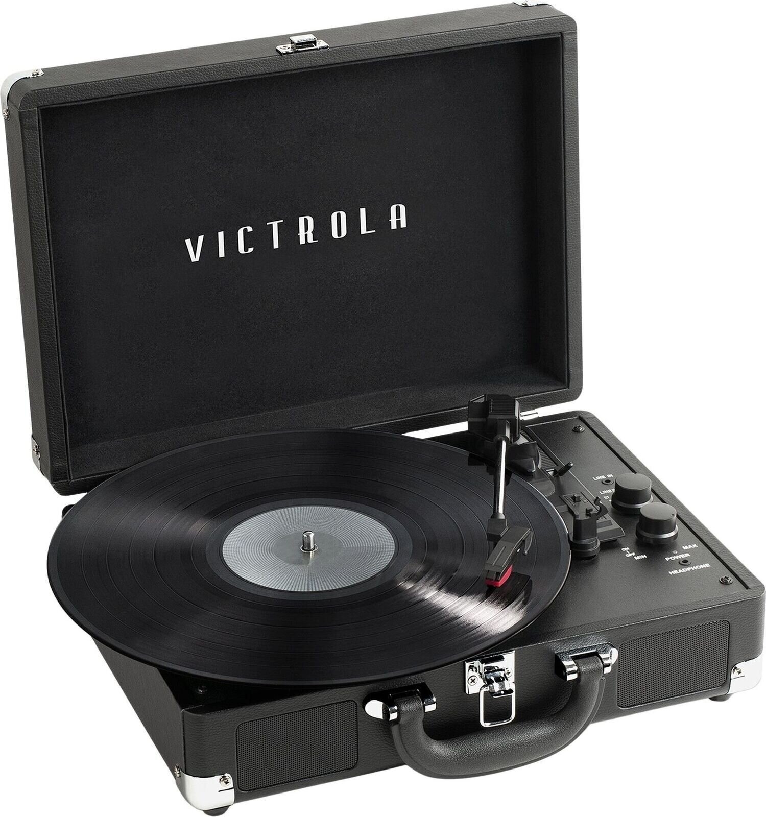 Tragbare Plattenspieler Victrola The Journey+ Black Tragbare Plattenspieler