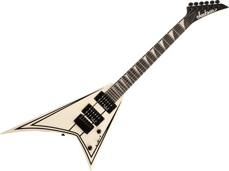 Chitarra Elettrica Jackson JS Series RR Minion JS1XM MN Snow White with Black Pinstripes Chitarra Elettrica - 1