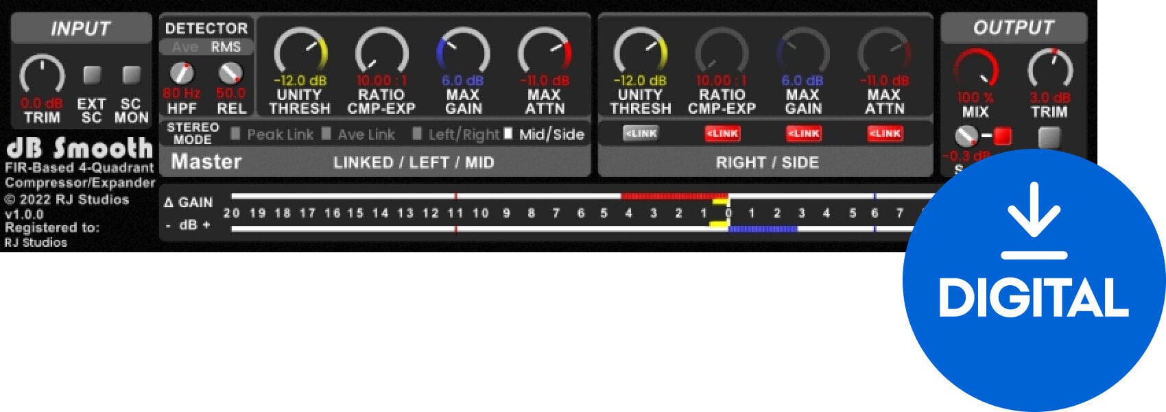 Студійне програмне забезпечення Plug-In ефект Raising Jake Studios dB Smooth (Цифровий товар)