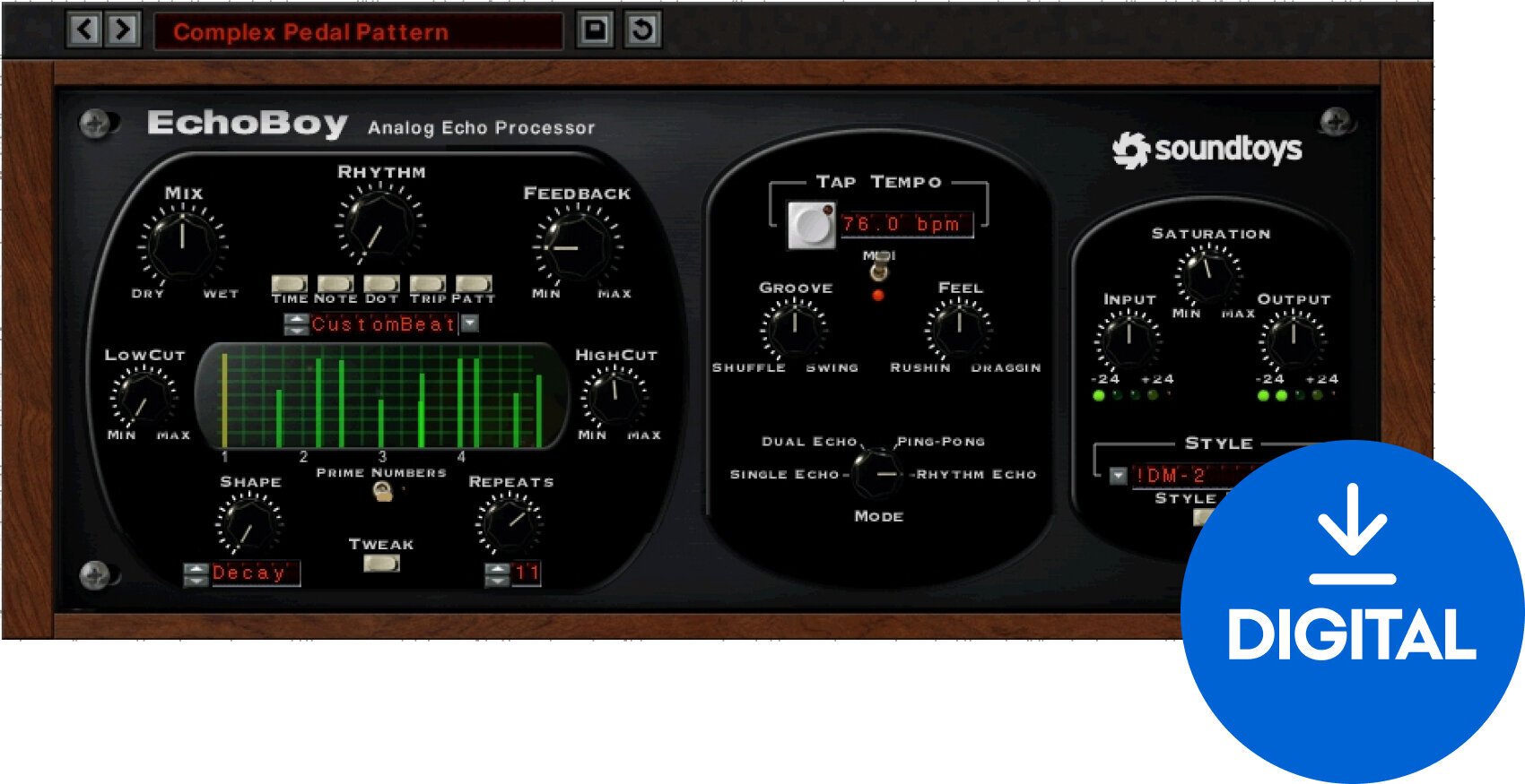 Virtuális effekt SoundToys EchoBoy 5.2 (Digitális termék)