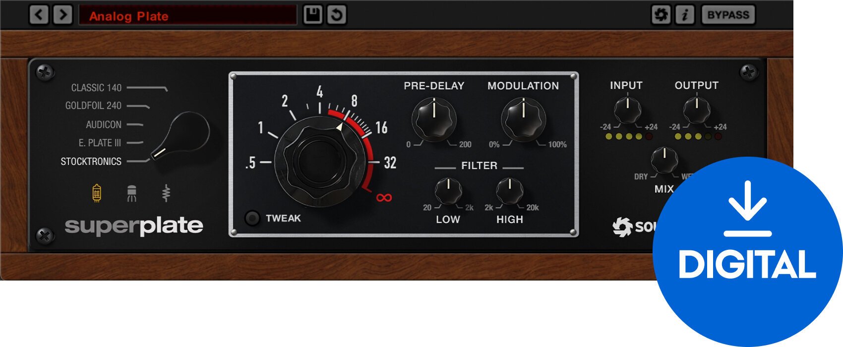 FX protsessori tarkvara pistikprogramm SoundToys SuperPlate 5 (Digitaalne toode)