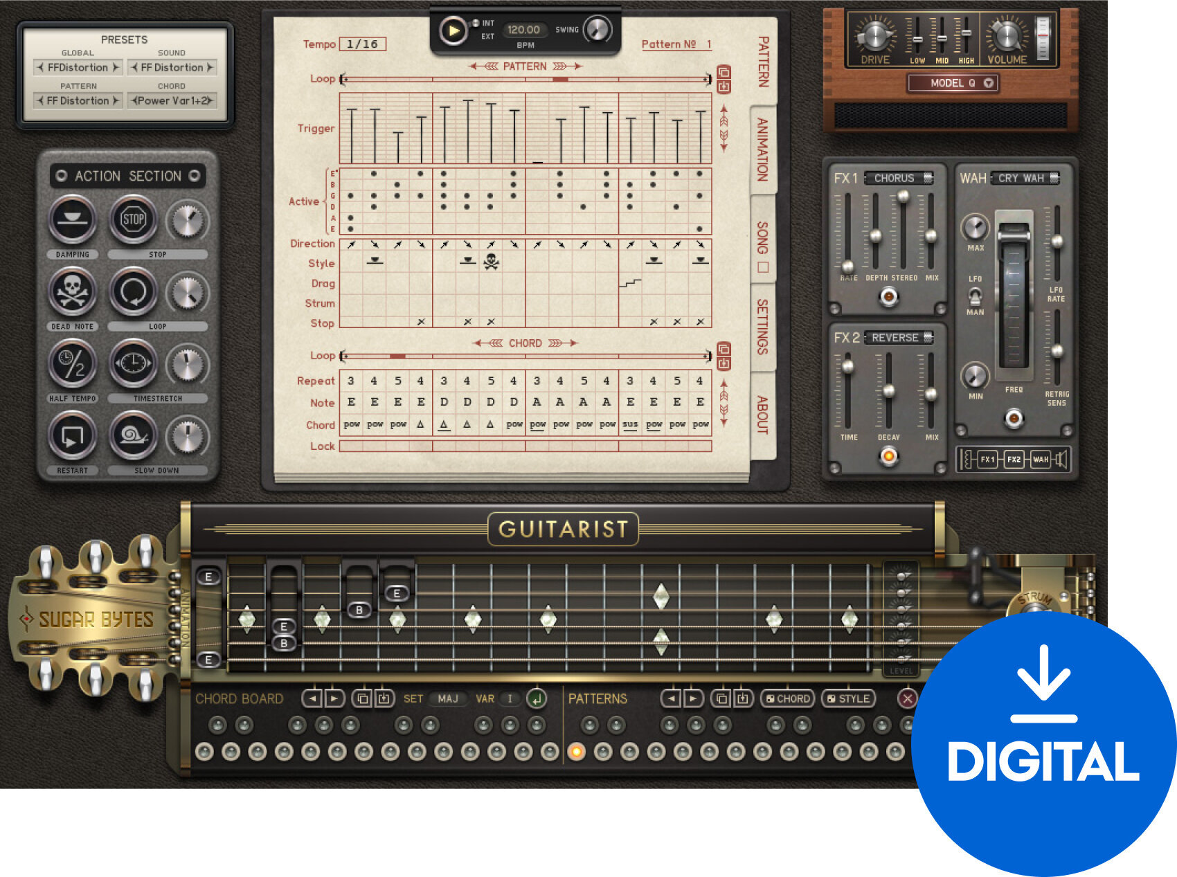 VST Instrument SugarBytes Guitarist (Дигитален продукт)
