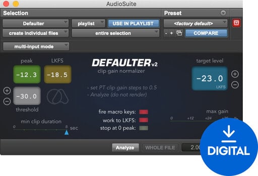 FX-prosessori-ohjelmistolisäosa Quiet Art Defaulter (Digitaalinen tuote) - 1