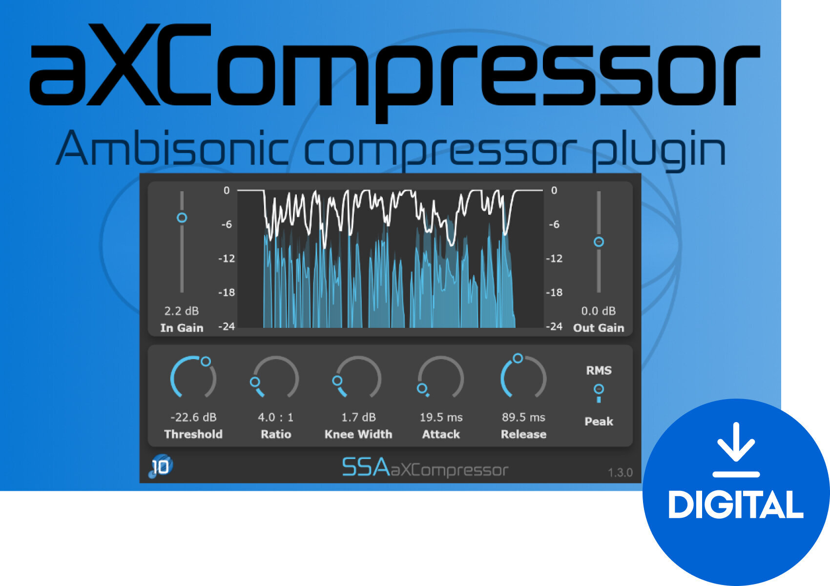 Studio-Effekt-Plugin SSA Plugins aXCompressor (Digitales Produkt)