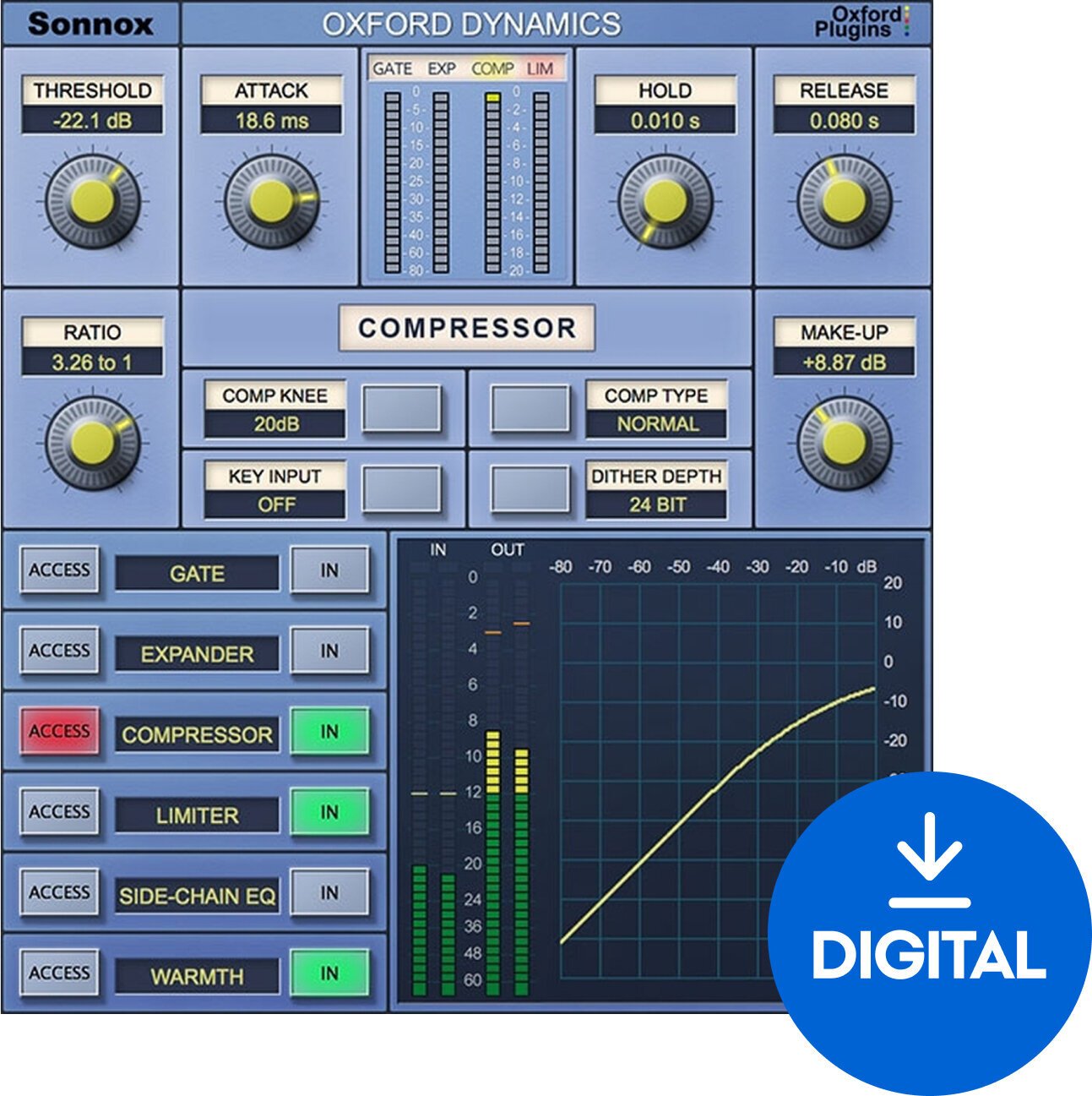 Virtuális effekt Sonnox Oxford Dynamics (Native) (Digitális termék)