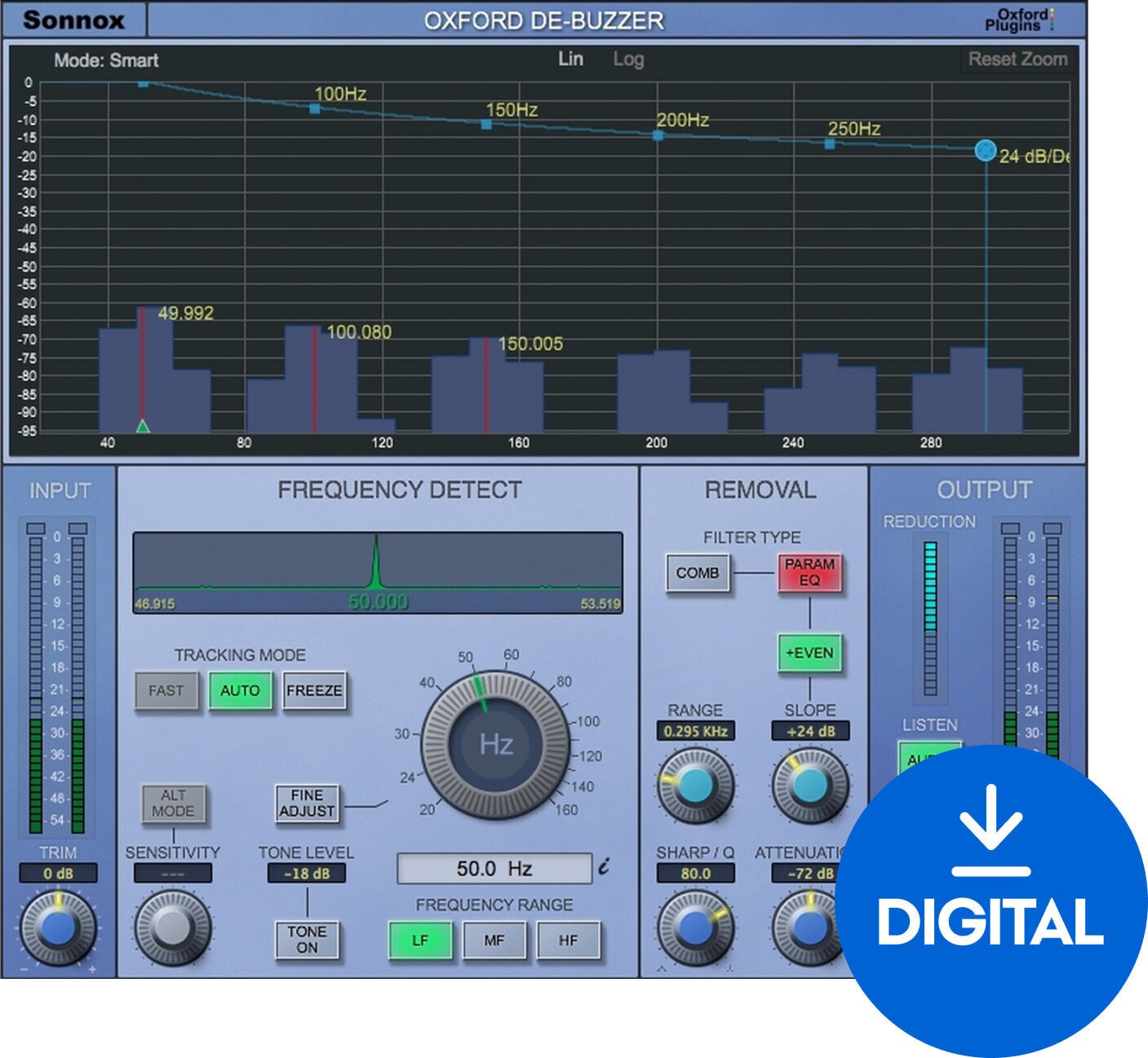 Oprogramowanie studyjne Plug-In efekt Sonnox Oxford DeBuzzer (Native) (Produkt cyfrowy)