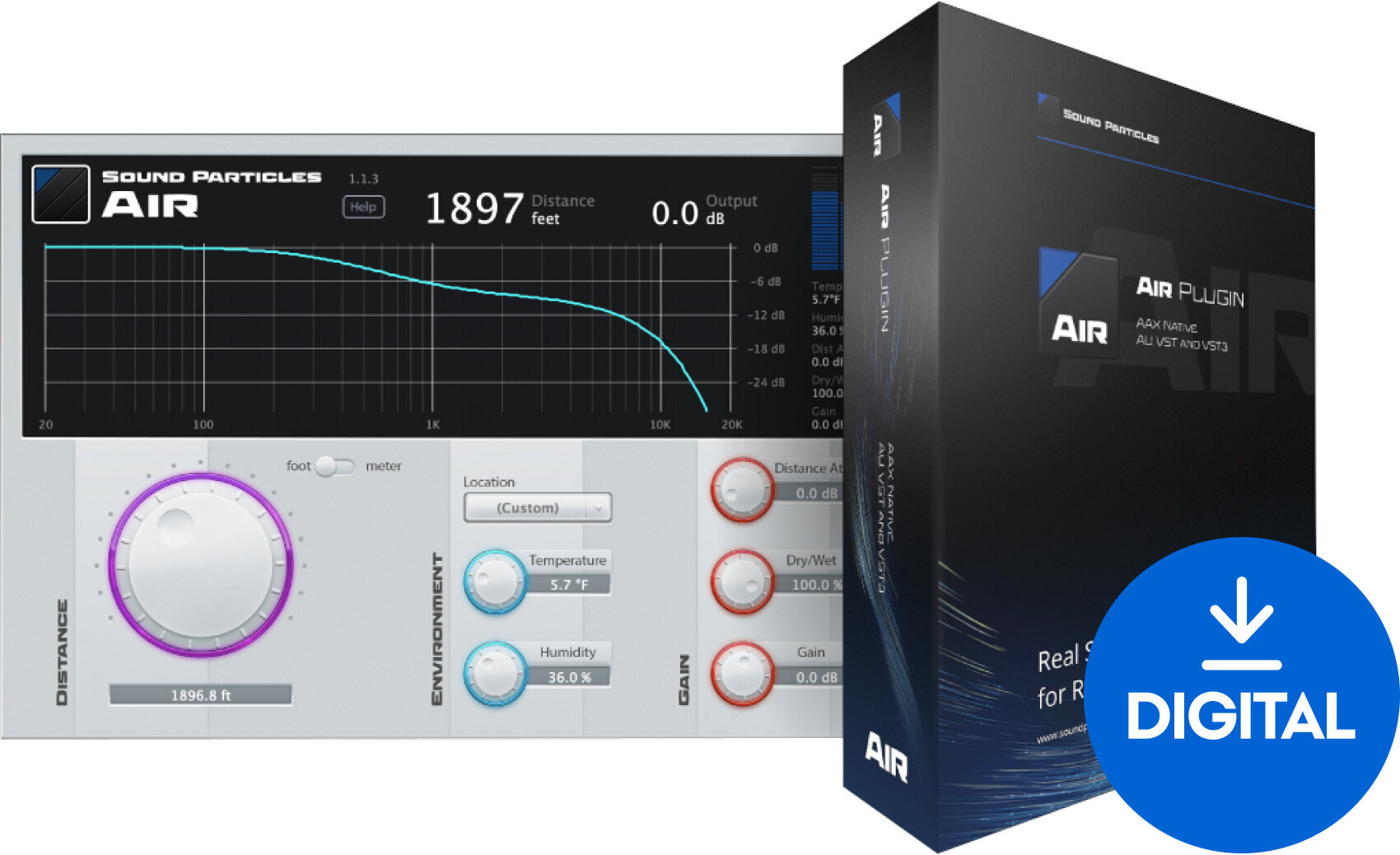 Programski Plug-In efekti Sound Particles Doppler & Air (Perpetual) (Digitalni proizvod)