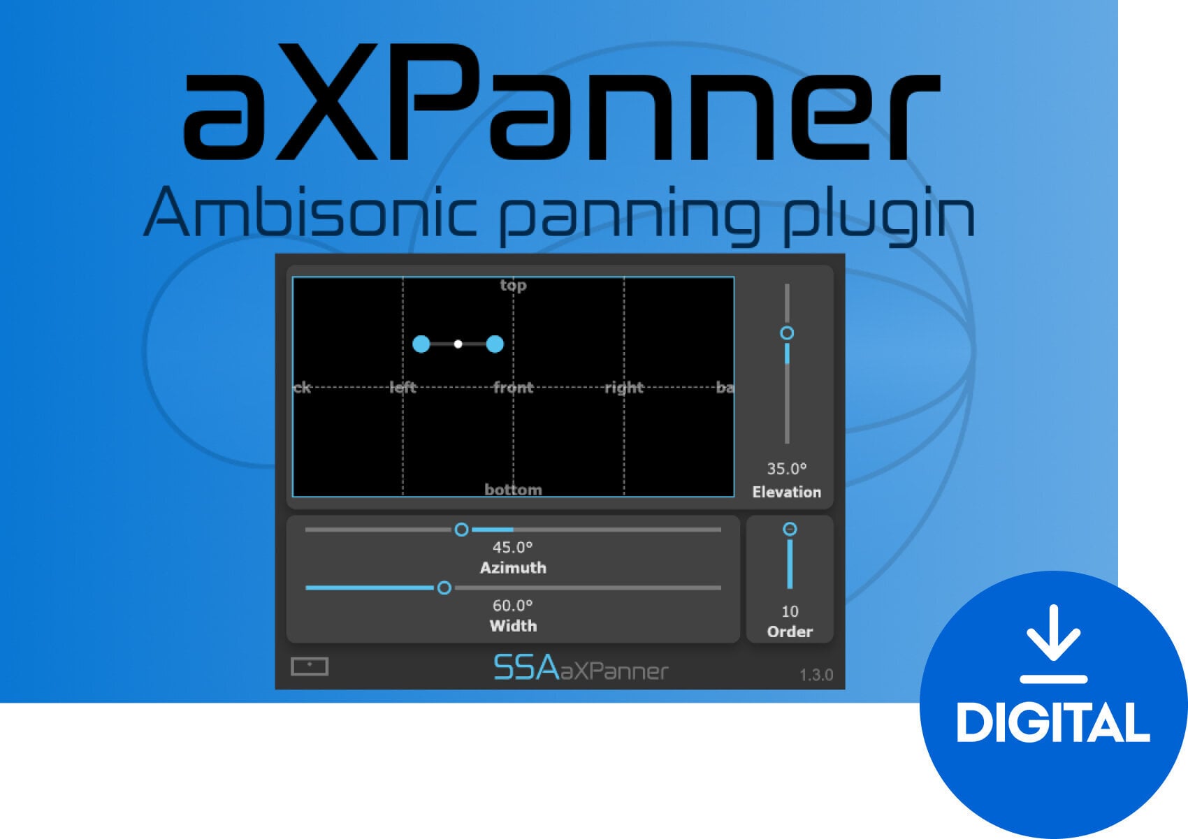 Studio-Effekt-Plugin SSA Plugins aXPanner (Digitales Produkt)