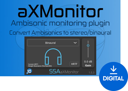 Štúdiový softwarový Plug-In efekt SSA Plugins aXMonitor (Digitálny produkt) - 1