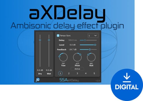 FX protsessori tarkvara pistikprogramm SSA Plugins aXDelay (Digitaalne toode) - 1
