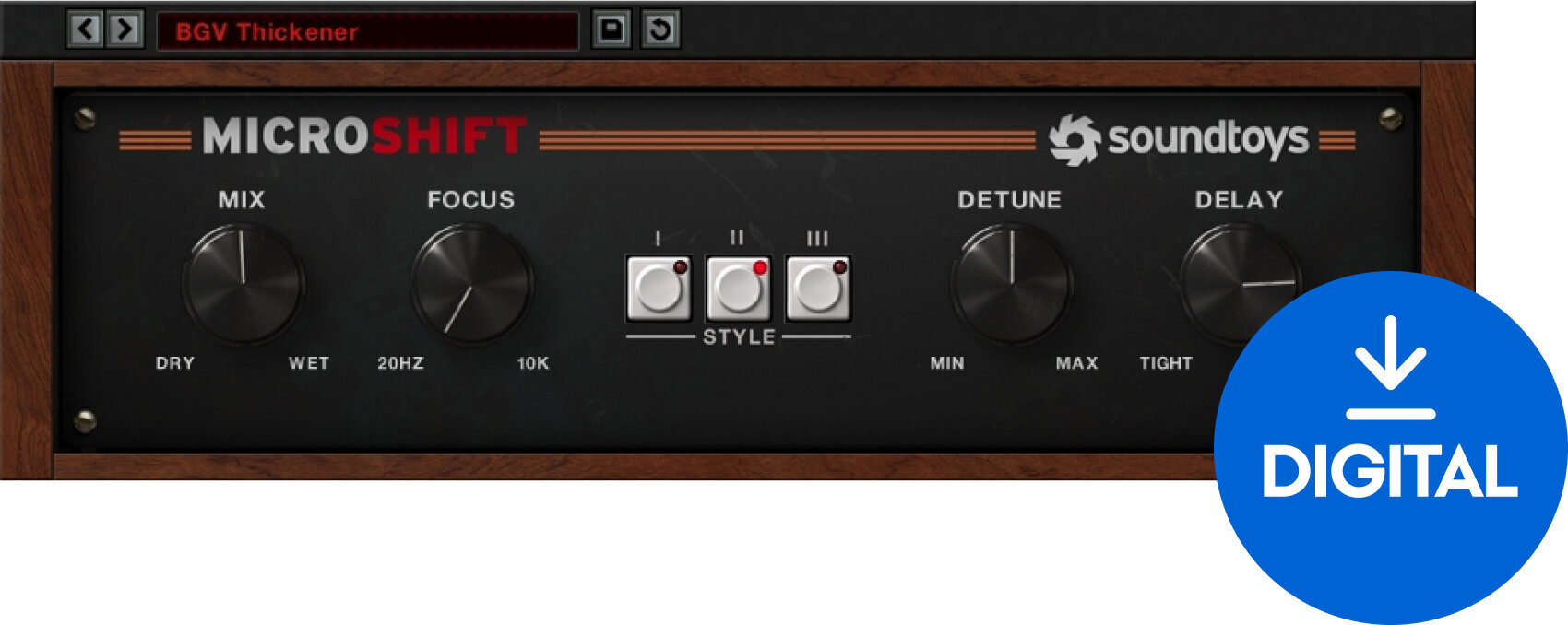 Plug-Ins Software e Processori Effetti SoundToys MicroShift 5 (Prodotto digitale)