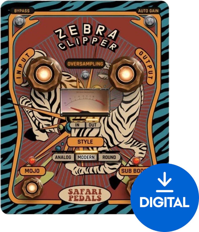 Virtuális effekt Safari Pedals Zebra Clipper (Digitális termék)