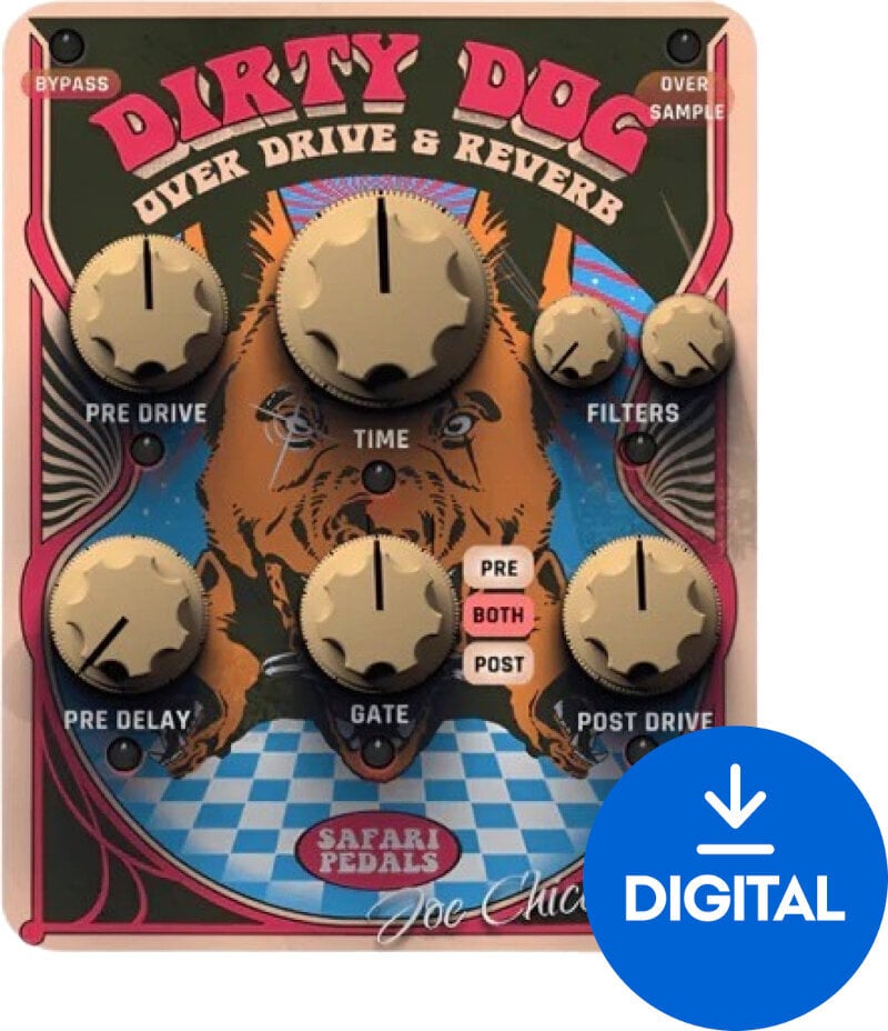 FX-prosessori-ohjelmistolisäosa Safari Audio Dirty Dog Reverb (Digitaalinen tuote)
