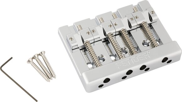 Kobylka pro baskytaru Fender HiMass String-Through 4-String Brass Saddles Chrome Kobylka pro baskytaru - 1
