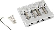 Fender HiMass String-Through 4-String Brass Saddles Chrome Vervangende brug voor basgitaar