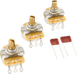 Potenziometer Fender Stratocaster Split Shaft Kit 3-Pack Potenziometer