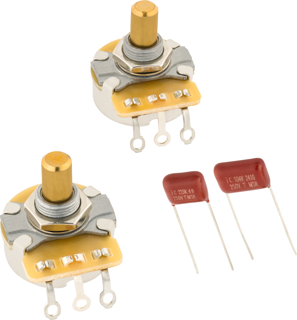 Potenciómetro Fender Telecaster Solid Shaft Kit 2-Pack Potenciómetro