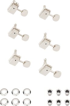 Afinadores para guitarra Fender ClassicGear Staggered Chrome Afinadores para guitarra - 1