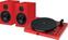 въртящата комплект Pro-Ject Juke Box E1 + Speaker Box 5E OM5e High Gloss Red въртящата комплект