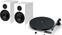 Gramofon kit Pro-Ject Juke Box E1 + Speaker Box 5E OM5e High Gloss White Gramofon kit