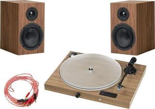 Plattenspieler-Kit Pro-Ject Set Juke Box S2 + Speaker Box 5 S2 Walnut Plattenspieler-Kit