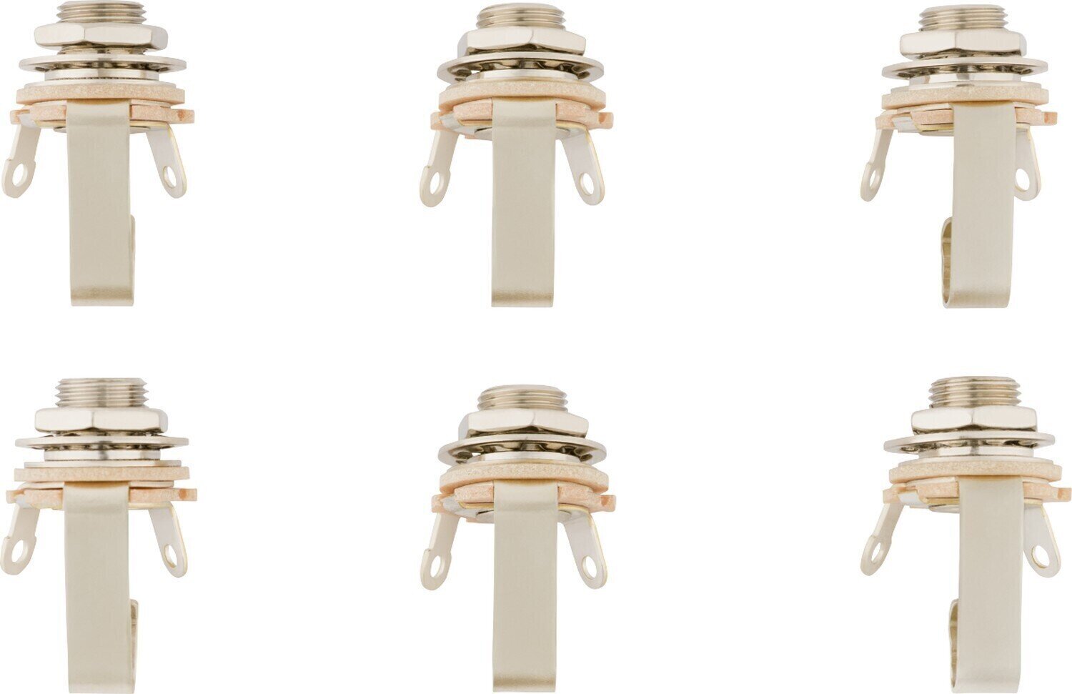 Jack Fender 1/4" 2-Conductor Guitar Output Jack 6-pack