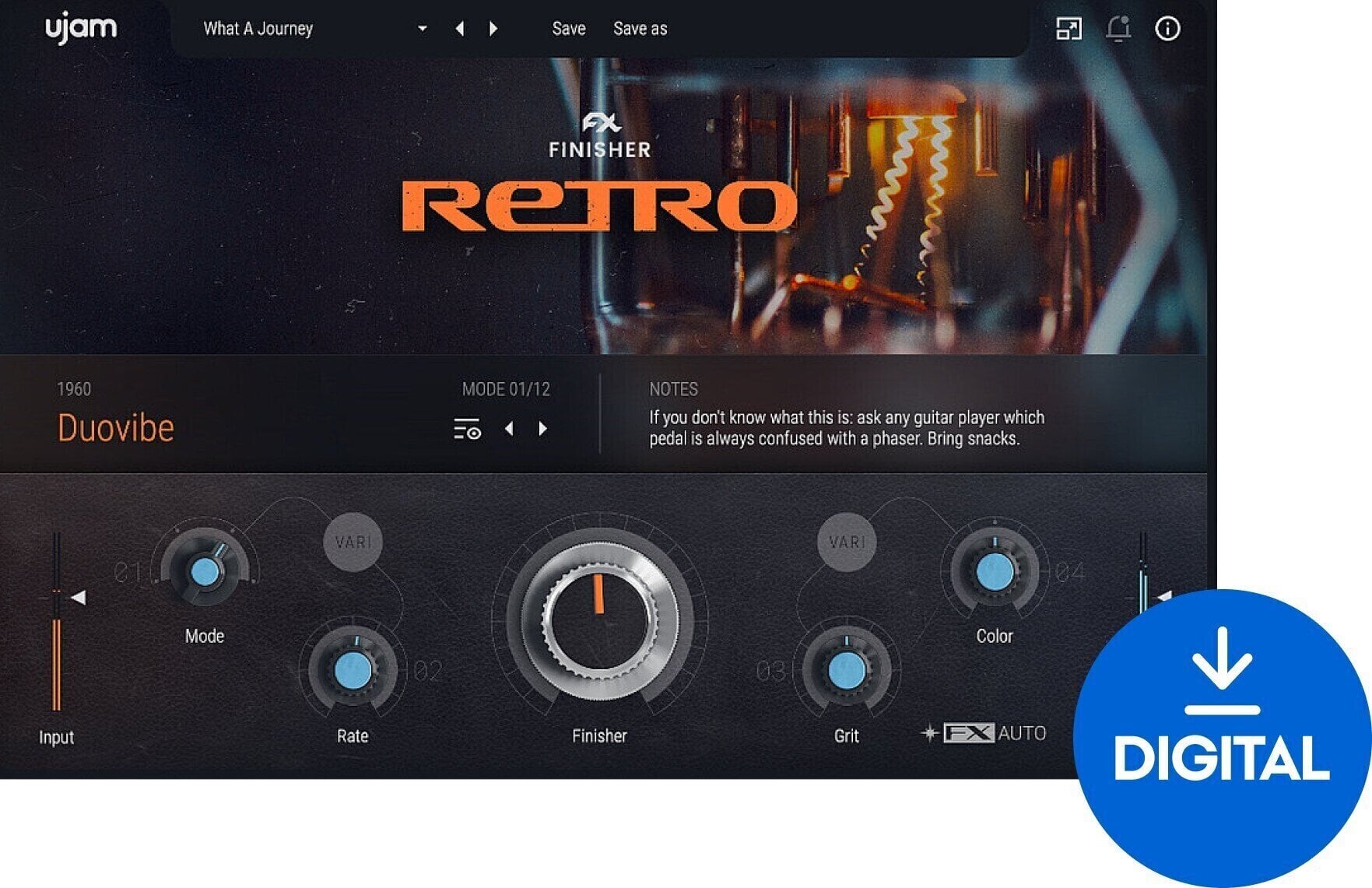 Студио софтуер Plug-In ефект UJAM Retro (Дигитален продукт)